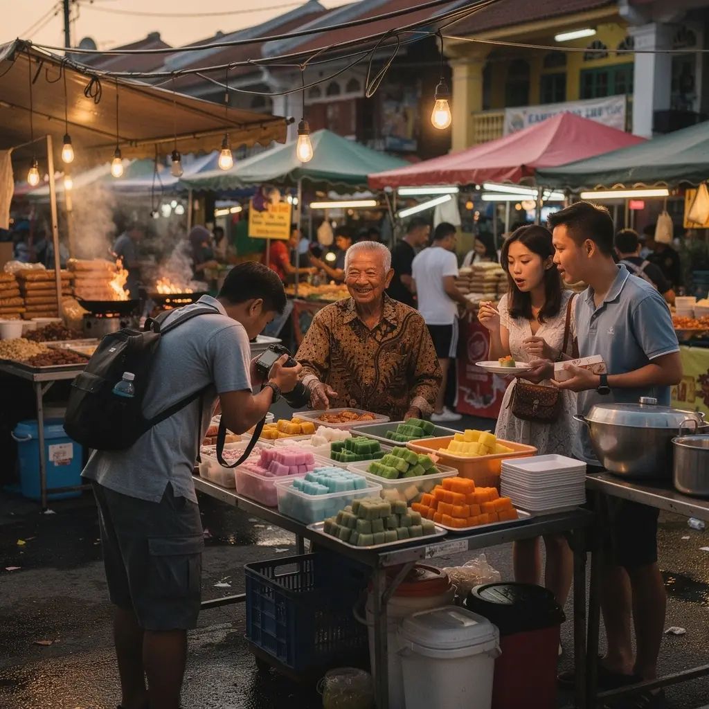 A vibrant corporate event setting with guests networking and enjoying refreshments.